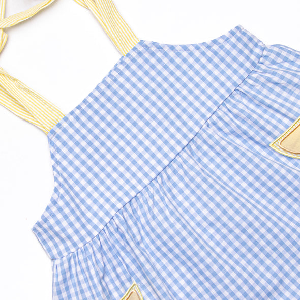 Sour Slice Applique Pocket Diaper Set, Blue