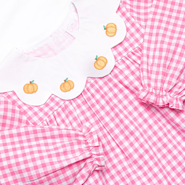Pumpkin Patch Proper Embroidered Legging Set, Pink