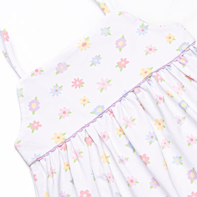 Petite Petals Ruffle Short Set, Purple