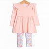 Fossil Friends Legging Set, Pink