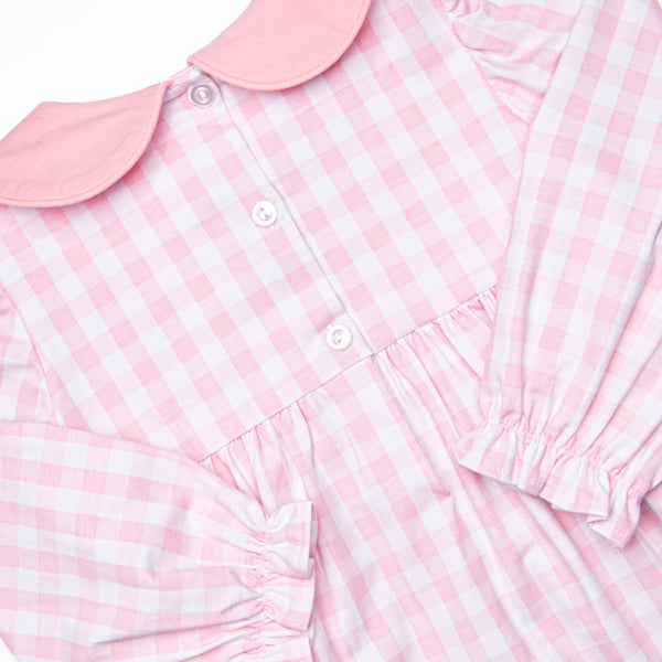 Ginger Snap Season Smocked Legging Set, Pink