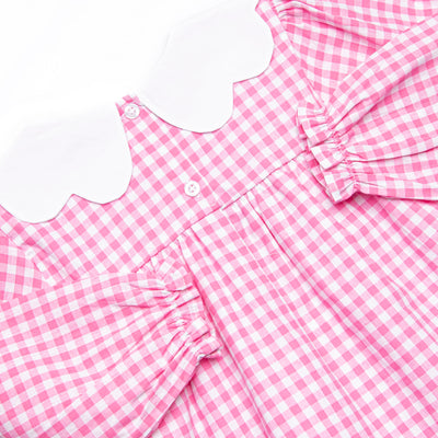 Pumpkin Patch Proper Embroidered Dress, Pink