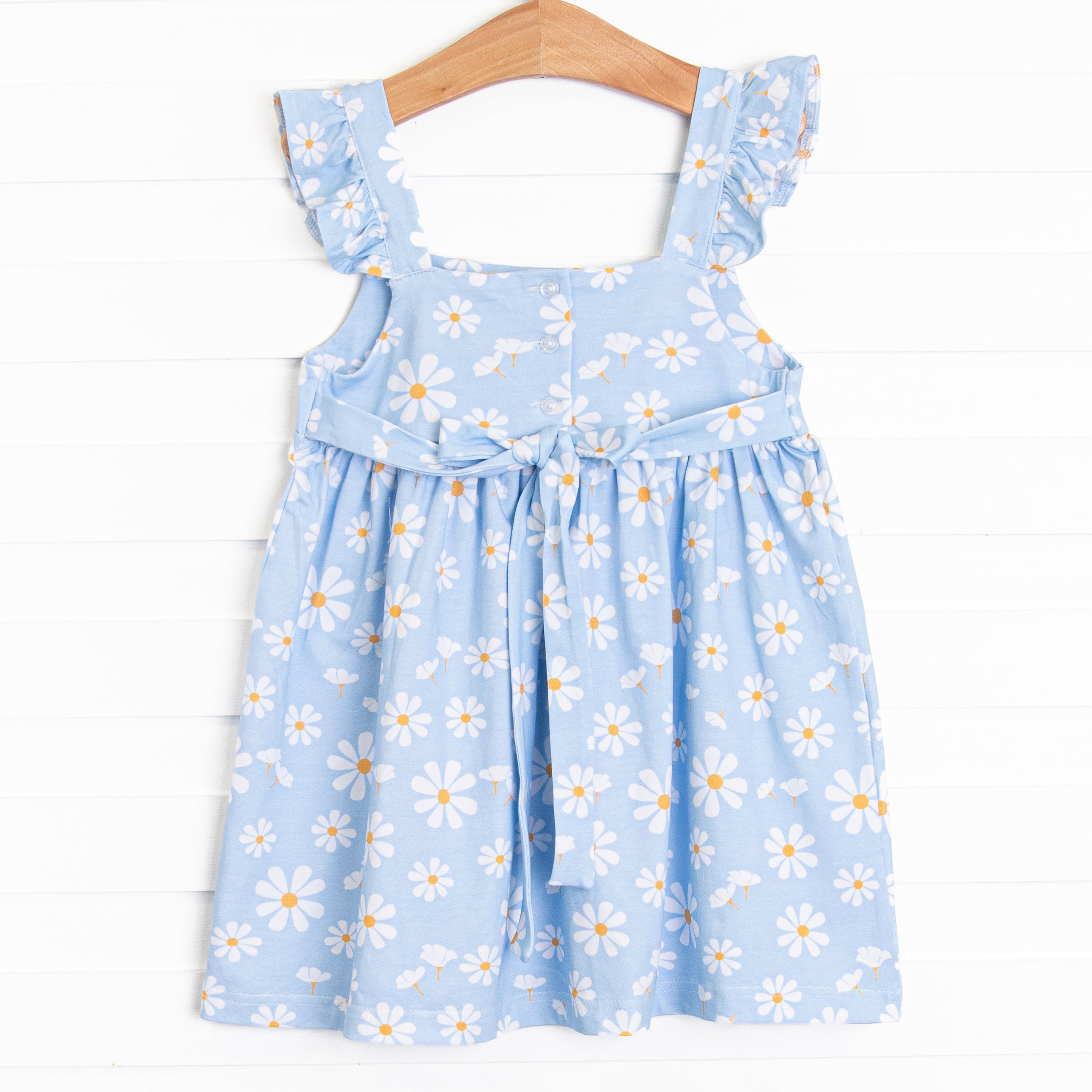 Girl's Daisy Daydream Dress in Blue size 7 | Stitchy Fish Girl's Daisy Daydream Dress in Blue size 7 | Stitchy Fish