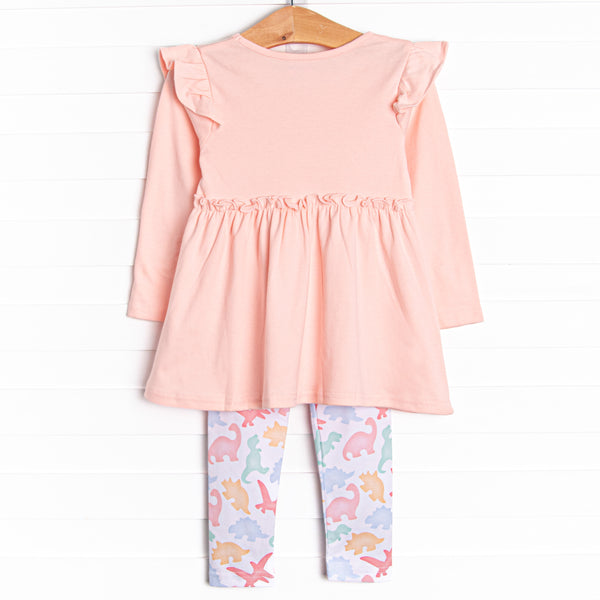 Fossil Friends Legging Set, Pink
