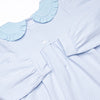 One Lucky Pup Applique Legging Set, Light Blue Stripe