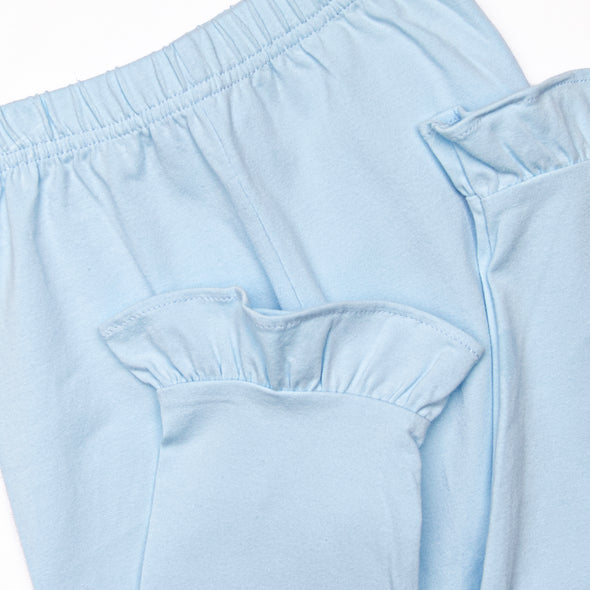 Totally Tennis Applique Ruffle Pant Set, Blue