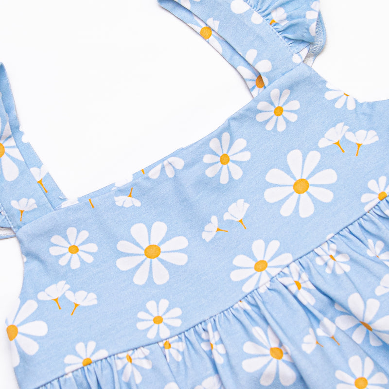 Girl's Daisy Daydream Dress in Blue size 8 | Stitchy Fish Girl's Daisy Daydream Dress in Blue size 8 | Stitchy Fish