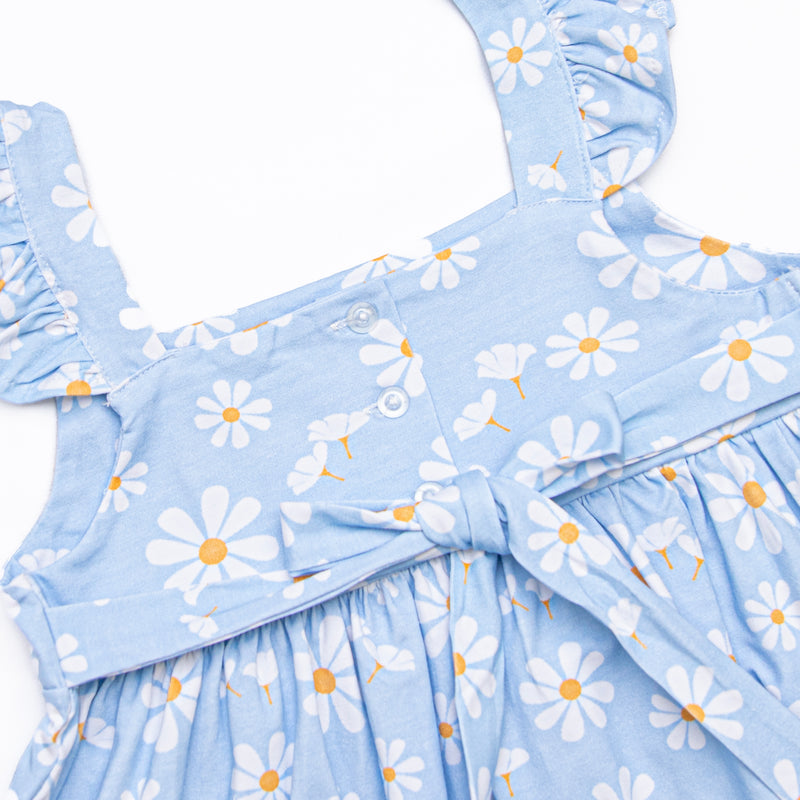 Girl's Daisy Daydream Dress in Blue size 8 | Stitchy Fish Girl's Daisy Daydream Dress in Blue size 8 | Stitchy Fish