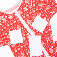 Fair Isle Favorites Bamboo Zippy Pajama, Red
