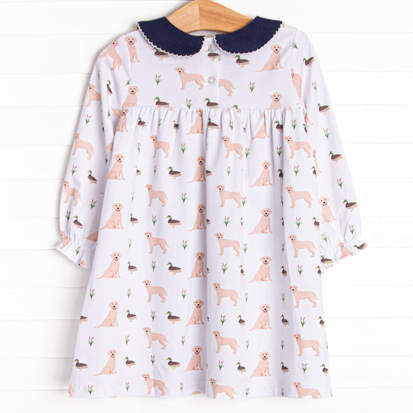 Waddles and Wags Pocket Dress, Navy
