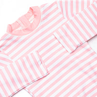 Summer Swim Long Sleeve One Piece Rash Guard, Pink