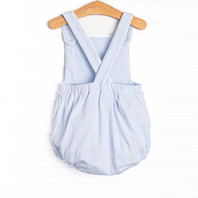 By the Sea Build Applique Sunsuit, Blue