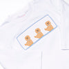 Pampered Pups Smocked Boy Pant Set, Blue