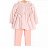 Going Gingham Legging Set, Pink