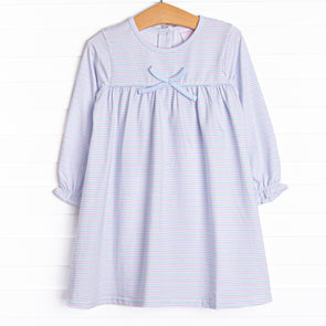 Pastel Pinstripe Dress, Blue