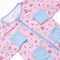 Floral Finds Bamboo Zippy Pajama, Pink