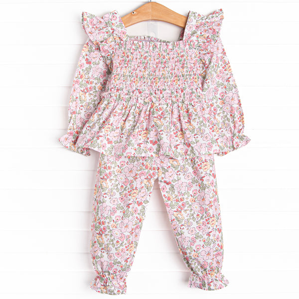 Petals in the Park Pant Set, Pink