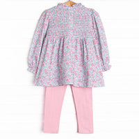 Raleigh Rose Legging Set, Pink