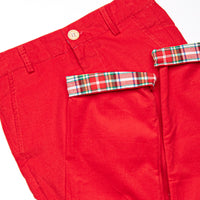 Bleu: Conrad Classic Pant, Red Corduroy