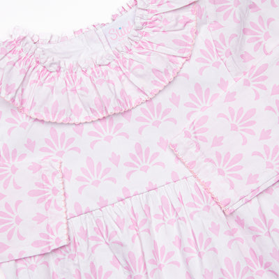 Feathersound Floral Dress, Pink