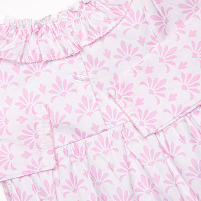 Feathersound Floral Dress, Pink