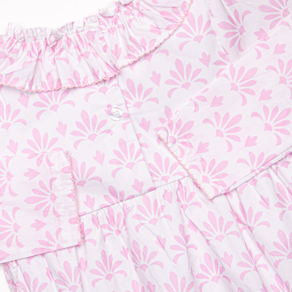 Feathersound Floral Dress, Pink