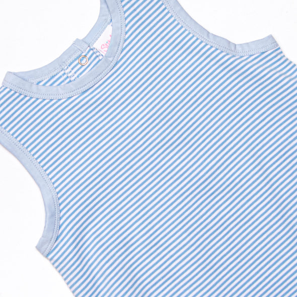 Noah Pocket Bubble, Medium Blue Stripe
