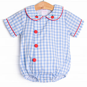 Andy Apple Embroidered Bubble, Blue