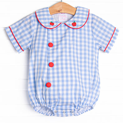 Andy Apple Embroidered Bubble, Blue