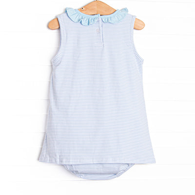 Blue Sea Stinger Applique Skirted Bubble, Blue