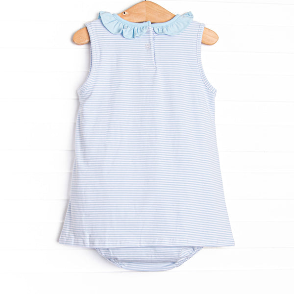 Blue Sea Stinger Applique Skirted Bubble, Blue