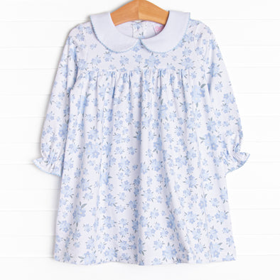 You Had Me at Hydrangea Dress, Blue