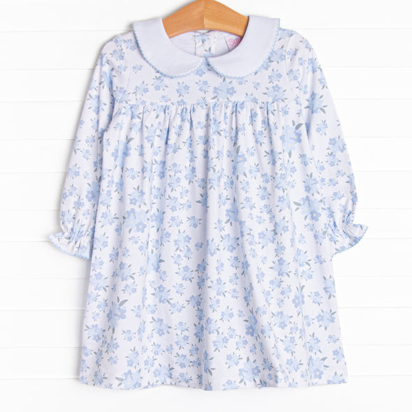 You Had Me at Hydrangea Dress, Blue