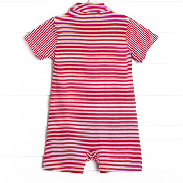 Levi Short Romper, Red