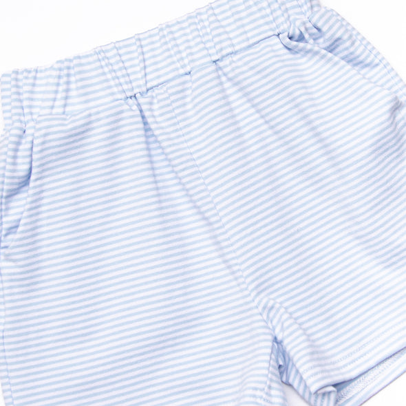 Evan Short Set, Sky Blue Stripe