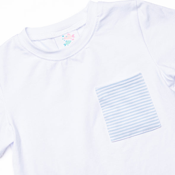 Evan Short Set, Sky Blue Stripe