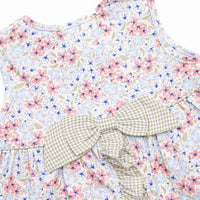English Garden Gingham Ruffle Short Set, Green