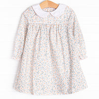 Garden Charm Dress, Blue