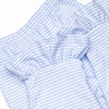 Windowpane Whimsy Ruffle Pant Set, Pink and Blue
