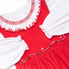 Bleu: Colette Classic Smocked Dress Set, Red Corduroy