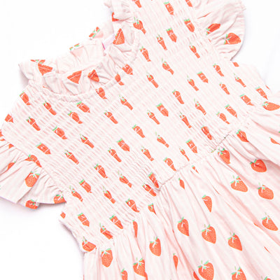 Sweetest Pick Elastic Smocked Dress, Pink