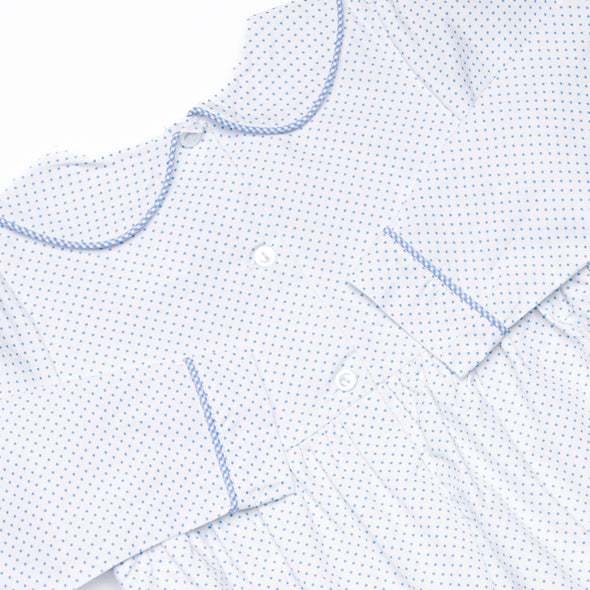 Pampered Pups Smocked Bubble, Blue
