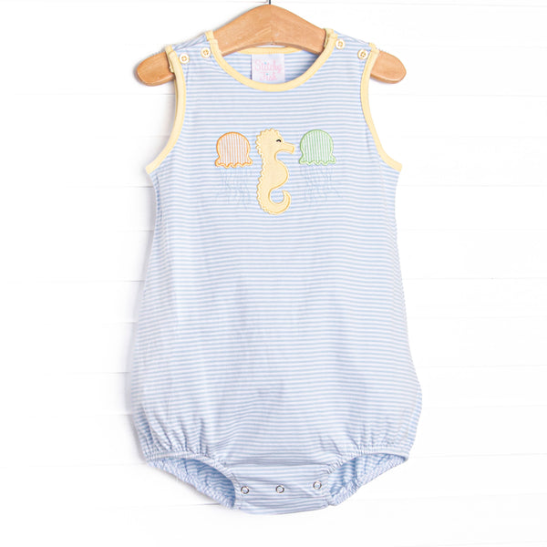 Jellyfish Fields Applique Bubble, Blue