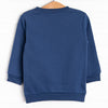 Tractor Time Embroidered Sweatshirt, Navy