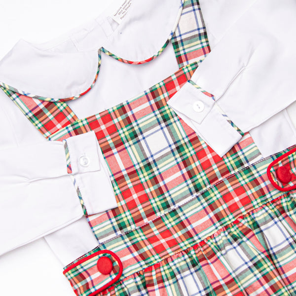 Bleu: Clark Classic Long Sleeve Bubble Set, Red Plaid