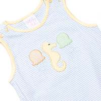 Jellyfish Fields Applique Bubble, Blue