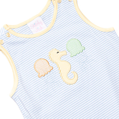 Jellyfish Fields Applique Bubble, Blue