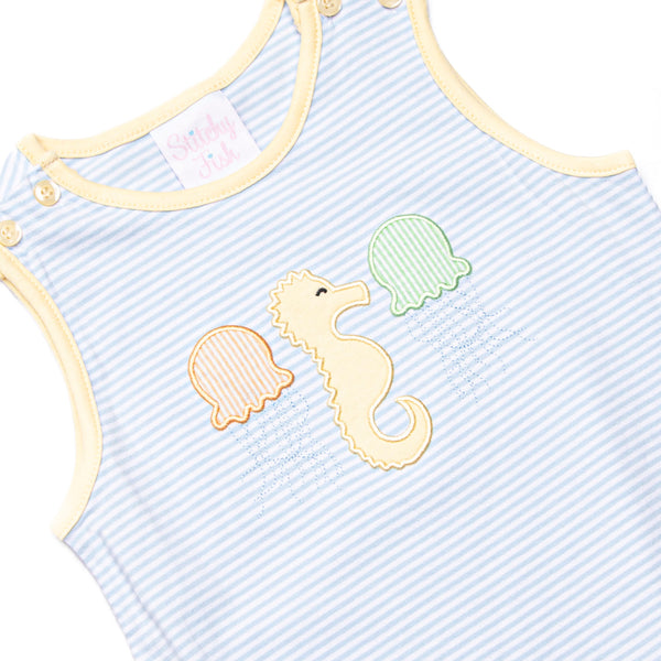 Jellyfish Fields Applique Bubble, Blue