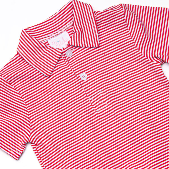 Levi Short Romper, Red
