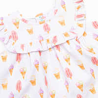 Summer Sweets Diaper Set, White